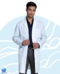 Mandil uniforme médico caballero Cherokee modelo CK412 blanco, frontal