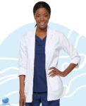 Mandil uniforme médico dama Dickies modelo 82402 blanco, frontal