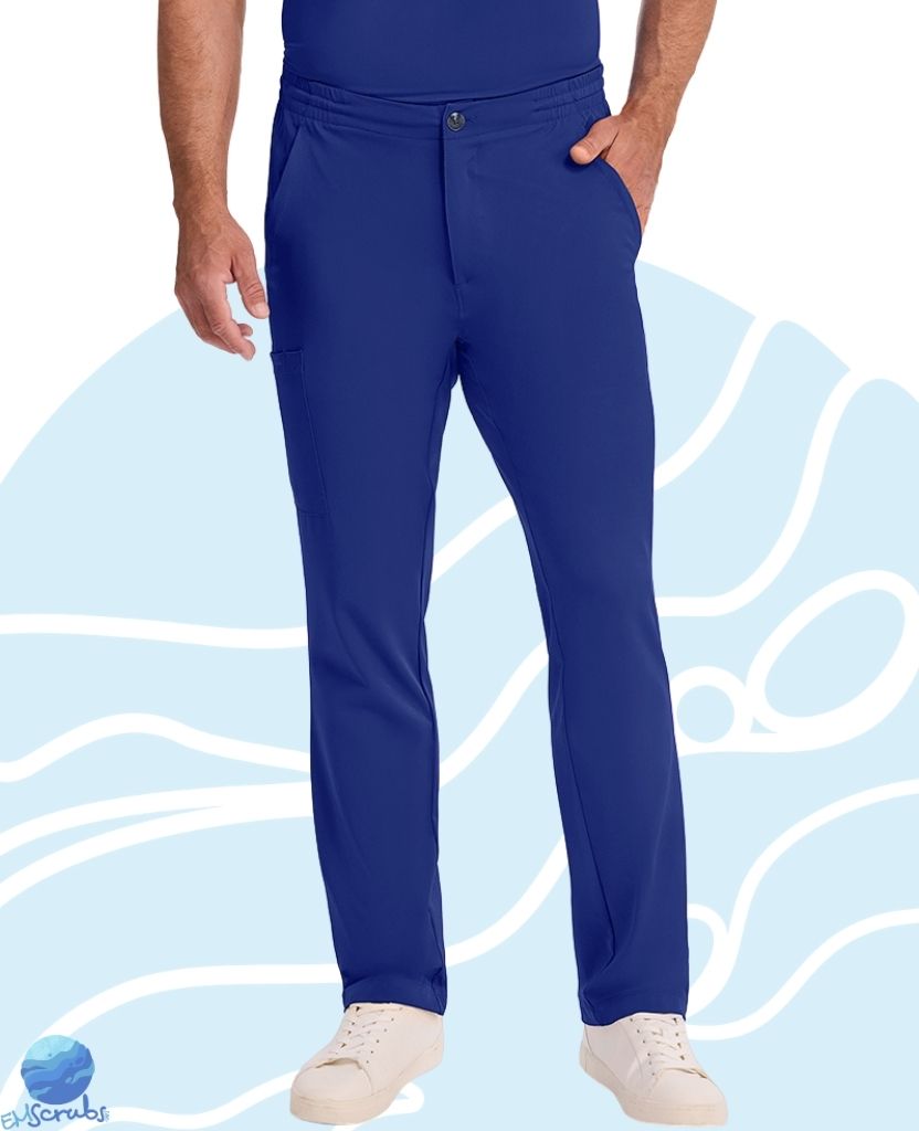 Pantalón de uniforme médico para caballero Healing Hands modelo 9590 azul marino. Boca recta. Vista frontal. Pantalón de uniforme médico para caballero Healing Hands modelo 9590 azul marino. Boca recta. Vista frontal.