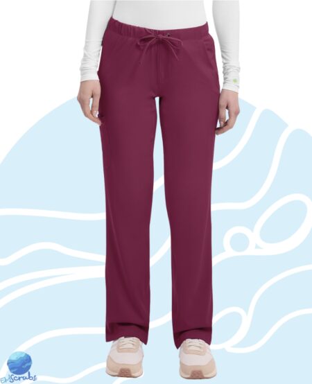 Pantalón para dama de tiro medio y boca recta. Es ideal para el uso diario. Cuenta con cintura elástica y aberturas laterales. Incluye 6 bolsillos funcionales.